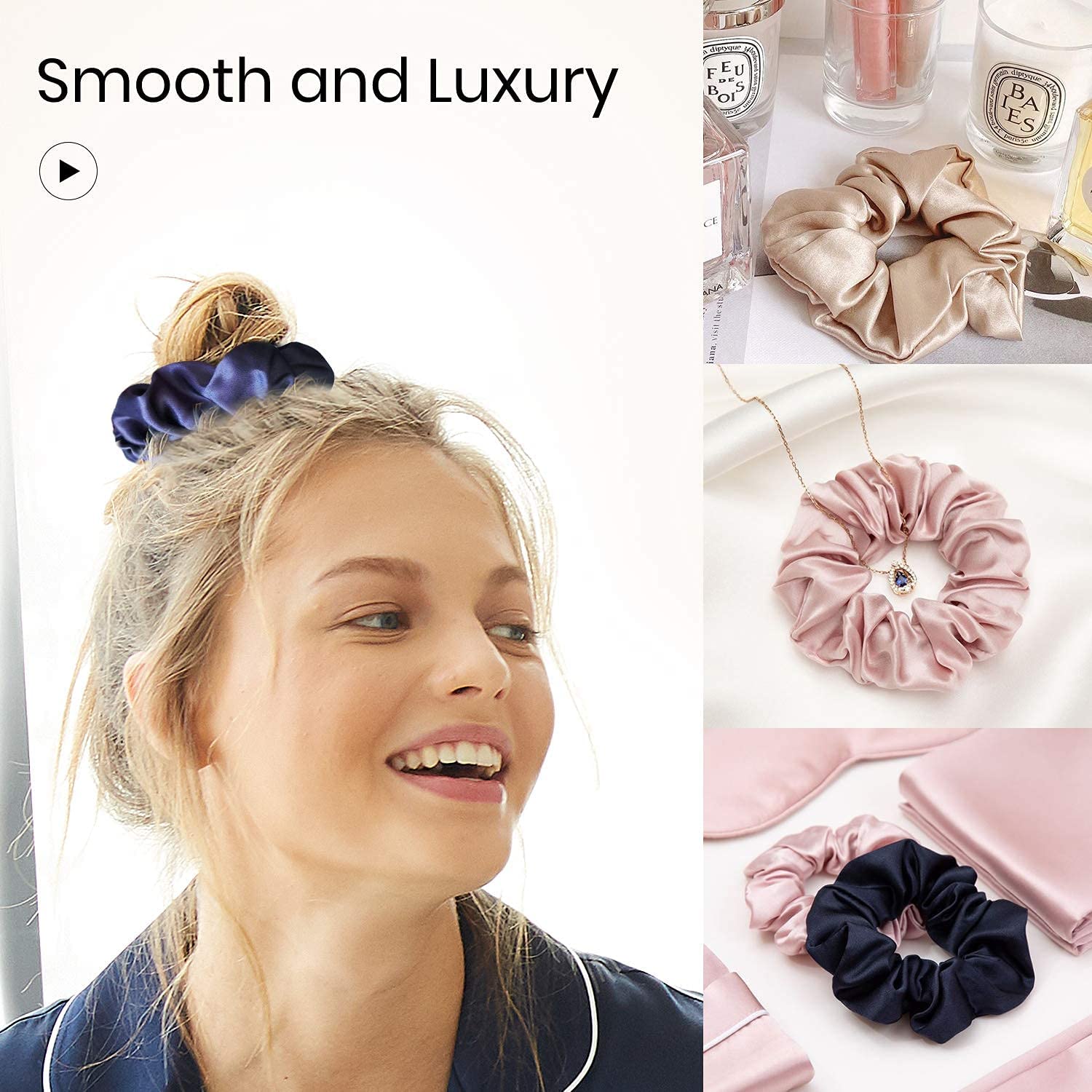 SANNIDHI 10 Pcs Silk Satin Scrunchy Scrunchies for Girls Ladies Women,12 color Elastic Hair Band for Ponytails, Twists, Long hair, Medium Length Hair -Gifts SANNIDHI 10 Pcs Silk Satin Scrunchy Scrunchies for Girls Ladies Women,12 color Elastic Hair Band for Ponytails, Twists, Long hair, Medium Length Hair -Gifts